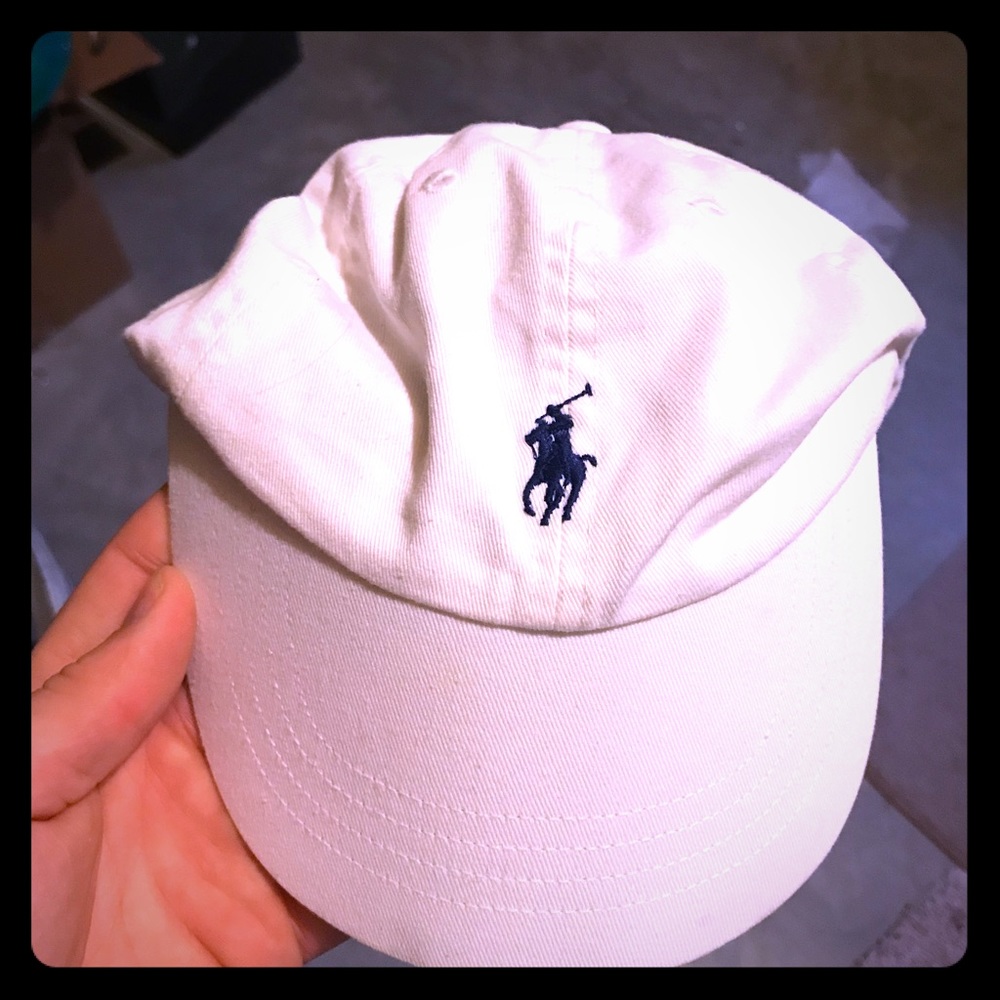 Polo Ralph Lauren White Adjustable Hat